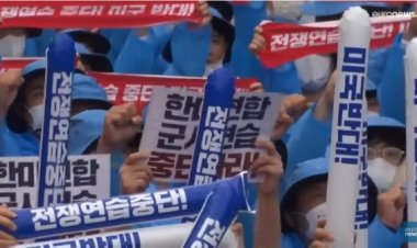 Protestos em Seul exigem fim da cooperação militar entre Coreia do Sul e EUA