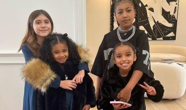 Kim e Khloe Kardashian mostram fotos adoráveis de seus filhos com os primos